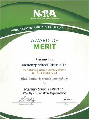 website NSPRA Award